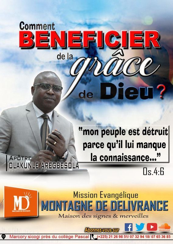 COMMENT BENEFICIER DE LA GRACE DE DIEU